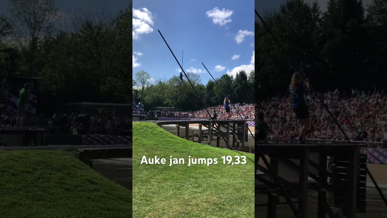 Auke jan Jilderda jumps 19,33 #fierljeppen #sports &mdash;&mdash;&mdash;@fierljeppen