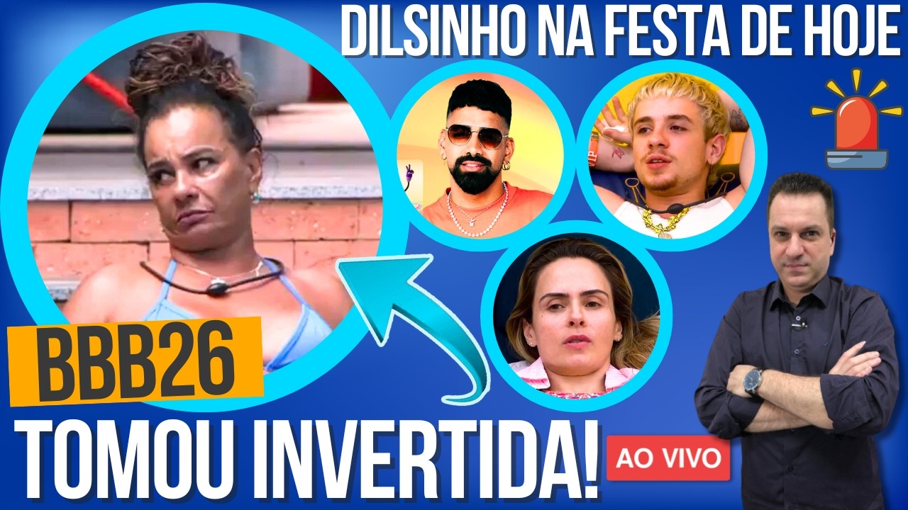🚨BBB26: TOMOU INVERTIDA! SOLANGE X GLOBO, DILSINHO NA FESTA, JULIANO DETONA COWBOY, JORDANA SURTA!