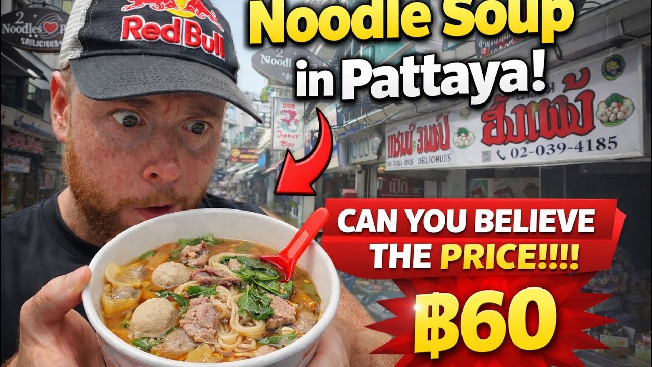 Noodle soup on streets of Pattaya