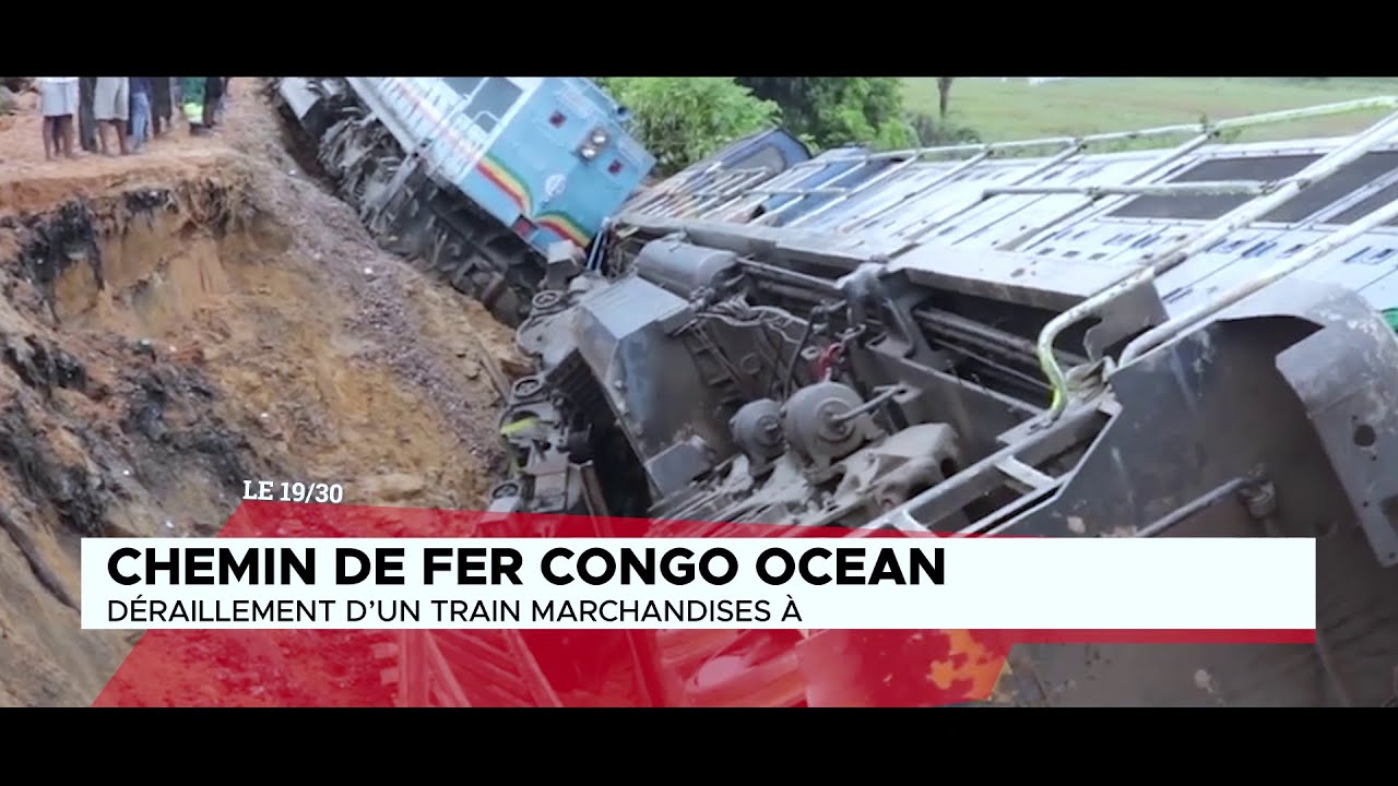 CHEMIN DE FER CONGO OCEAN : DERAILLEMENT D’UN TRAIN MARCHANDISES A MFILOU