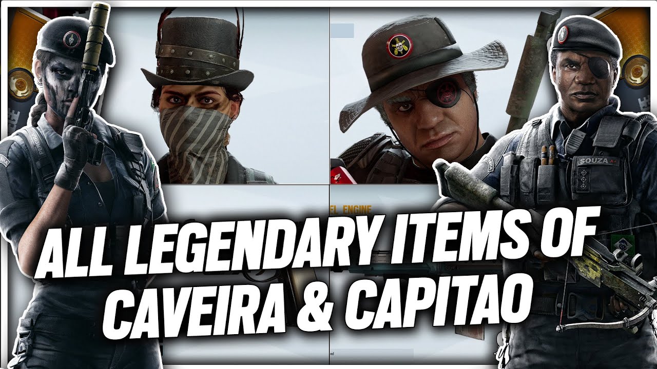 All Legendary Items of Caveira and Capitao - Rainbow Six Siege