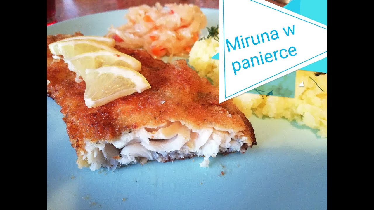 Miruna delikatna soczysta ryba w chrupiącej panierce