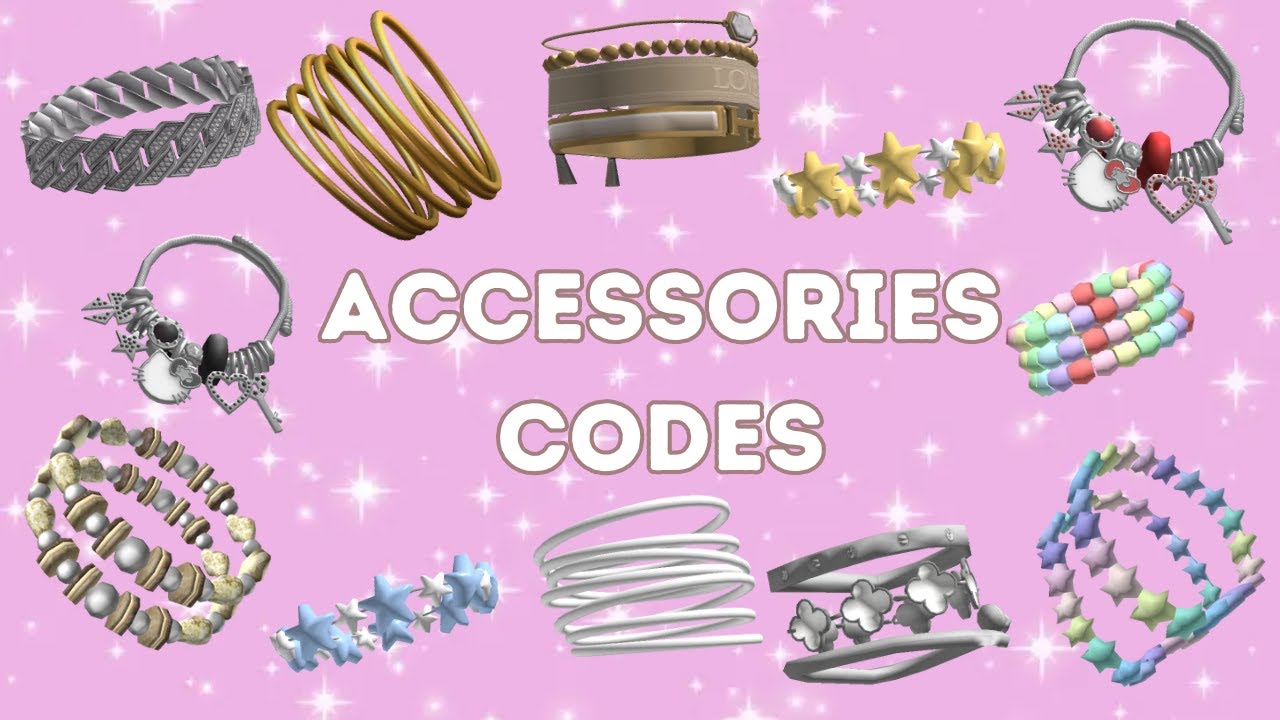 Bracelets ACCESSORY CODES for bloxburg & berry avenue! PT.1 #roblox #bloxburg #berryavenue