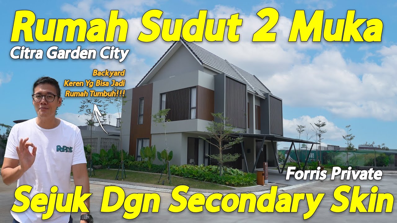Rumah Mewah Modern Tropis Layout Open Space Dengan Halaman Luas, The Prive, Citra Garden City