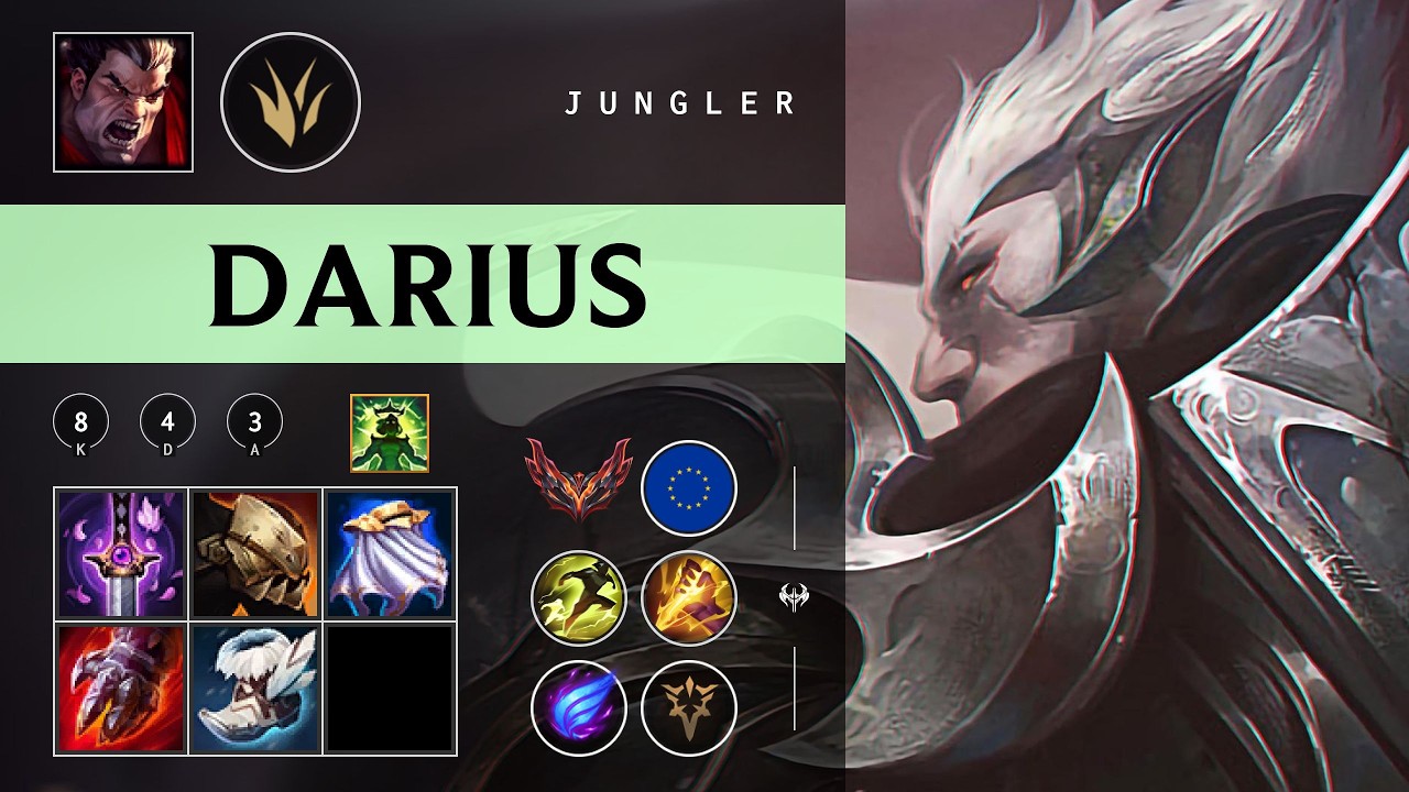 Darius Jungle vs Pantheon - EUW Grandmaster Patch 26.04