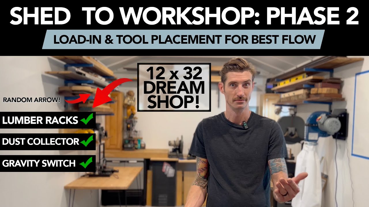 Tiny Shop with Morgan Hop:  Episode 3 - Load In & Tool Placement