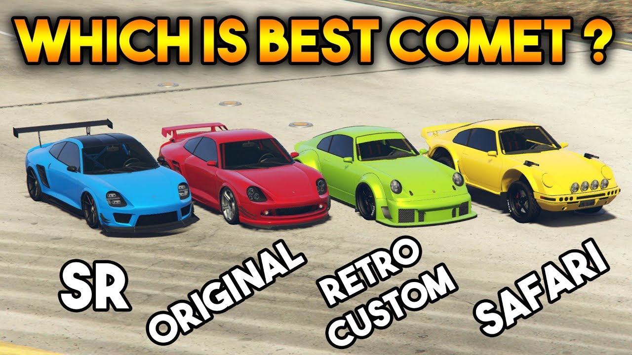 GTA 5 ONLINE : COMET SR VS COMET SAFARI VS COMET VS COMET RETRO CUSTOM (WHICH IS BEST COMET ?)