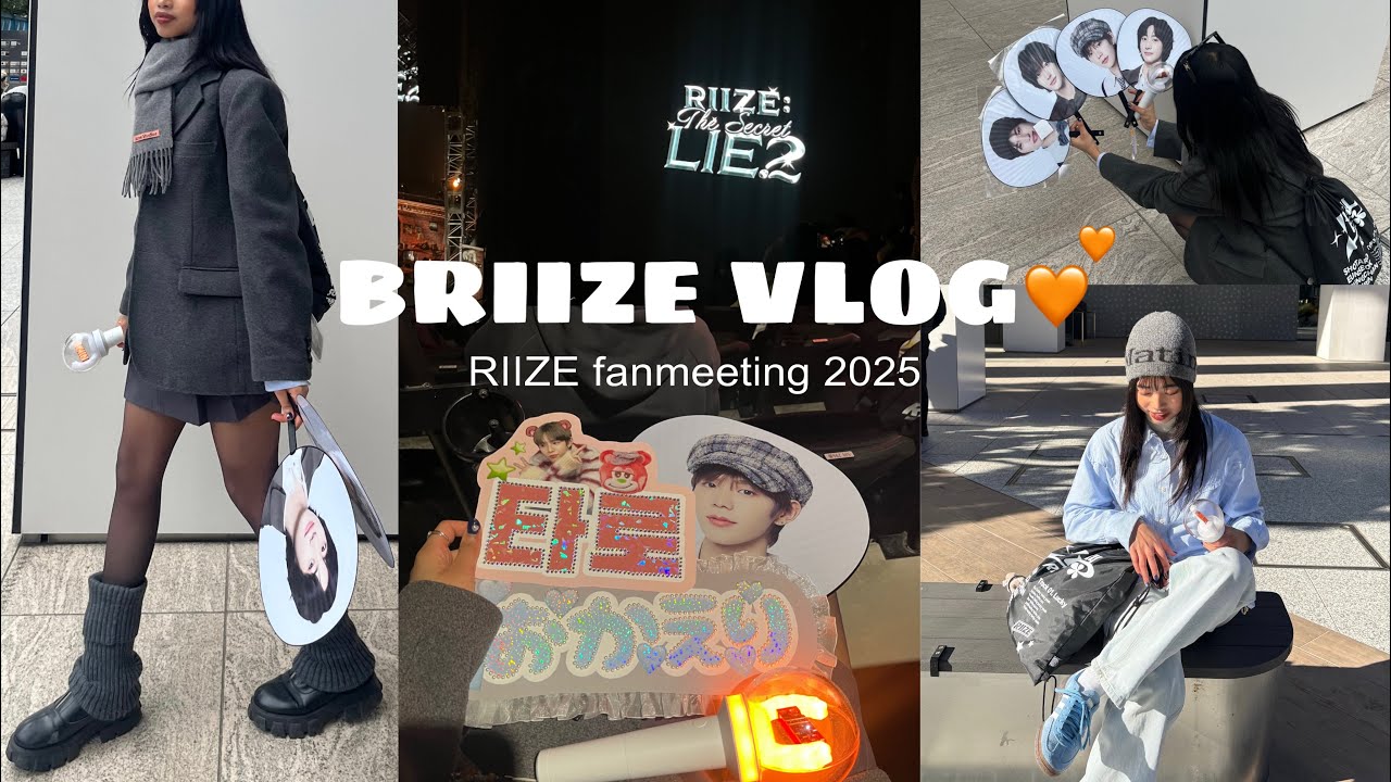 [#vlog]推し達が地元に来るので1年ぶりに帰省しました/RIIZEファンミ参戦🧡 #オタ活 2日間に密着(ENG/KR)