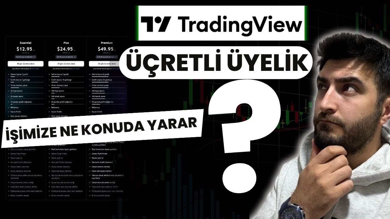 TRADINGVIEW &Uuml;CRETLİ &Uuml;YELİK Essential,Plus ve Premium Hangisi işime yarar? #tradingview