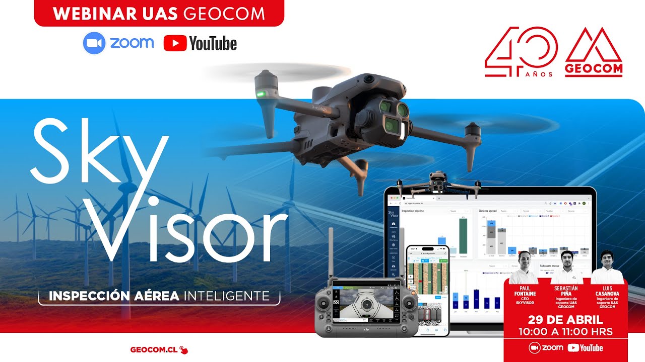 WEBINAR GEOCOM | Inspecci&oacute;n A&eacute;rea Inteligente con SkyVisor
