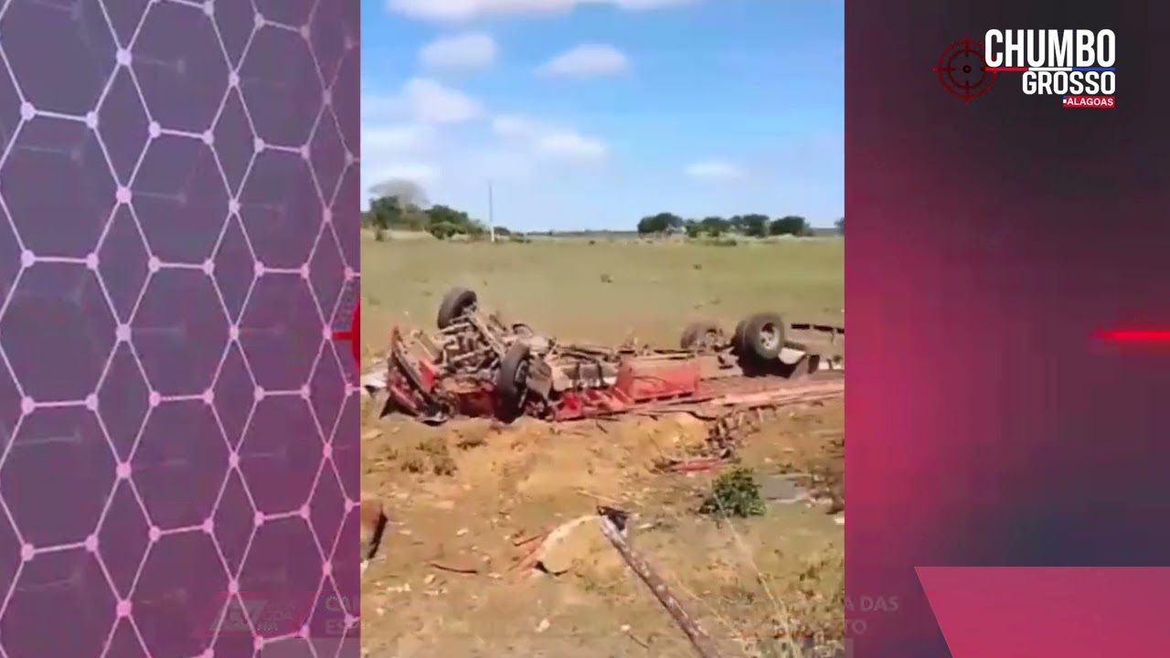 CAMINH&Atilde;O COM CARGA DE TELHAS TOMBA NA SERRA DAS ESPIAS, EM PALMEIRA DOS &Iacute;NDIOS, E DEIXA UM M08T0