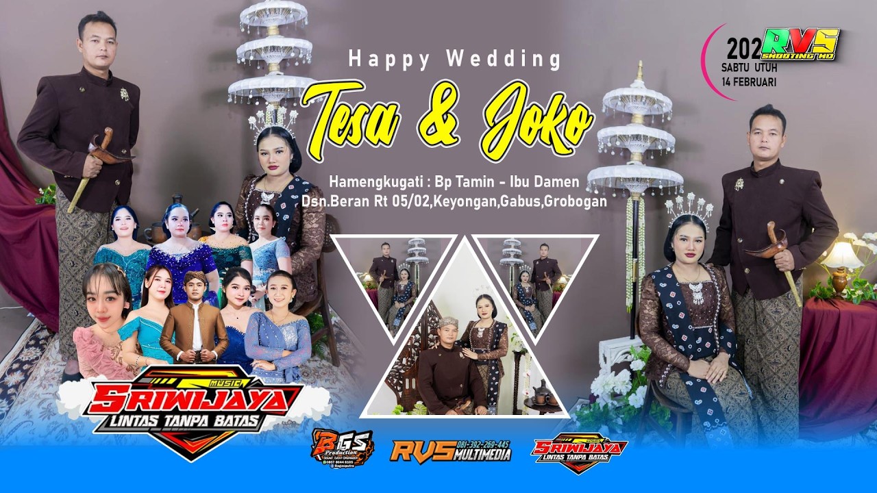 🔴 LIVE  Campursari SRIWIJAYA || BGS PRO Audio Jilid 2 || Wedding TESA ❤ JOKO || RVS MULTIMEDIA