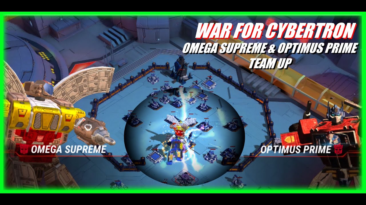 TRANSFORMERS Earth Wars | WAR FOR CYBERTRON Campaign | Omega Supreme and Optimus Prime Attack Squad