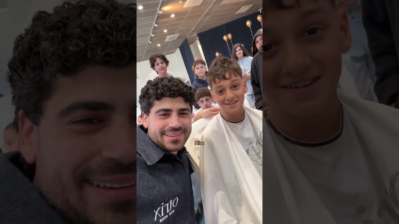 300 Kids. 33 Barbers. One Mission. 🤍#rionikolaou #Otrixhairroom #Trustyourartist #limassol 