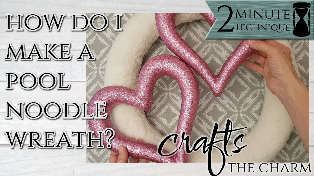 How do I make a wreath out of a pool noodle? Two-minute Technique!