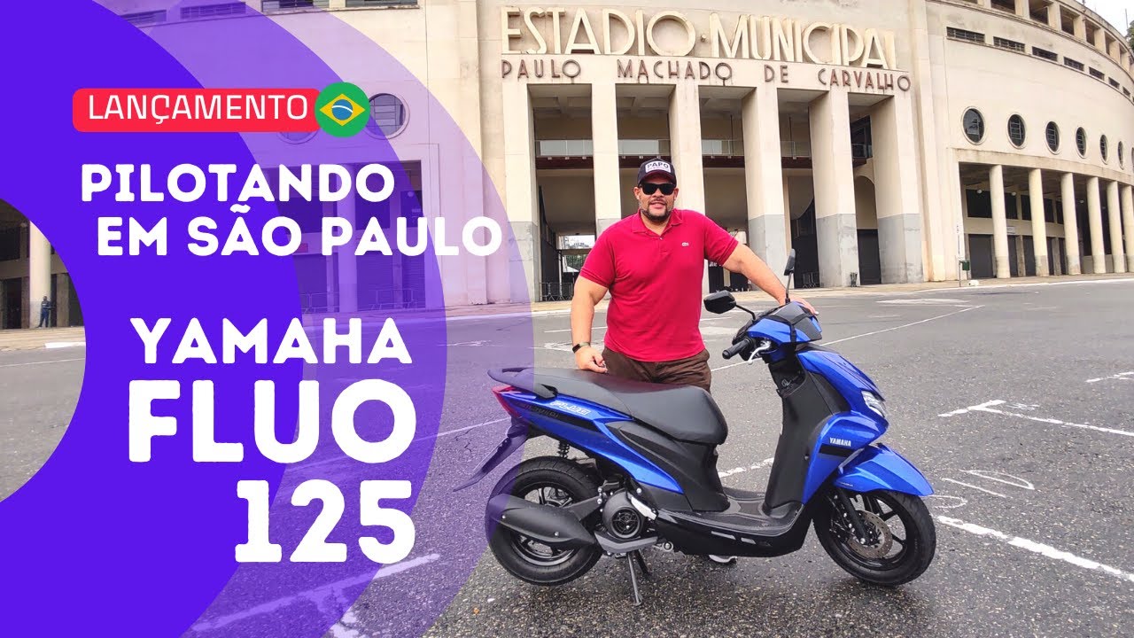 YAMAHA FLUO 125 ABS -  Pilotando nas Ruas de São Paulo - Primeiras Impressões