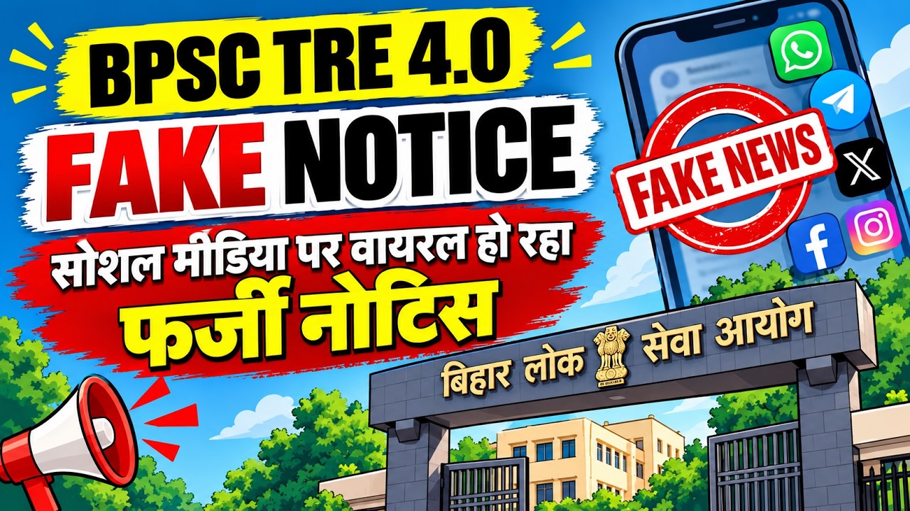 BPSC TRE 4.0 का Fake Notice वायरल! 😱 | सोशल मीडिया पर चल रहा फर्जी नोटिस | पूरी सच्चाई