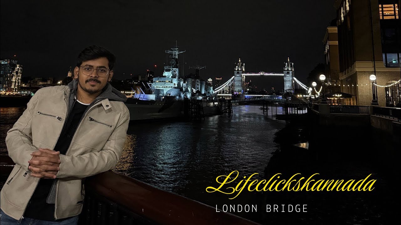 Night view of London bridge 🌉 |UK tallest building “the shard “|@Lifeclickskannada 
