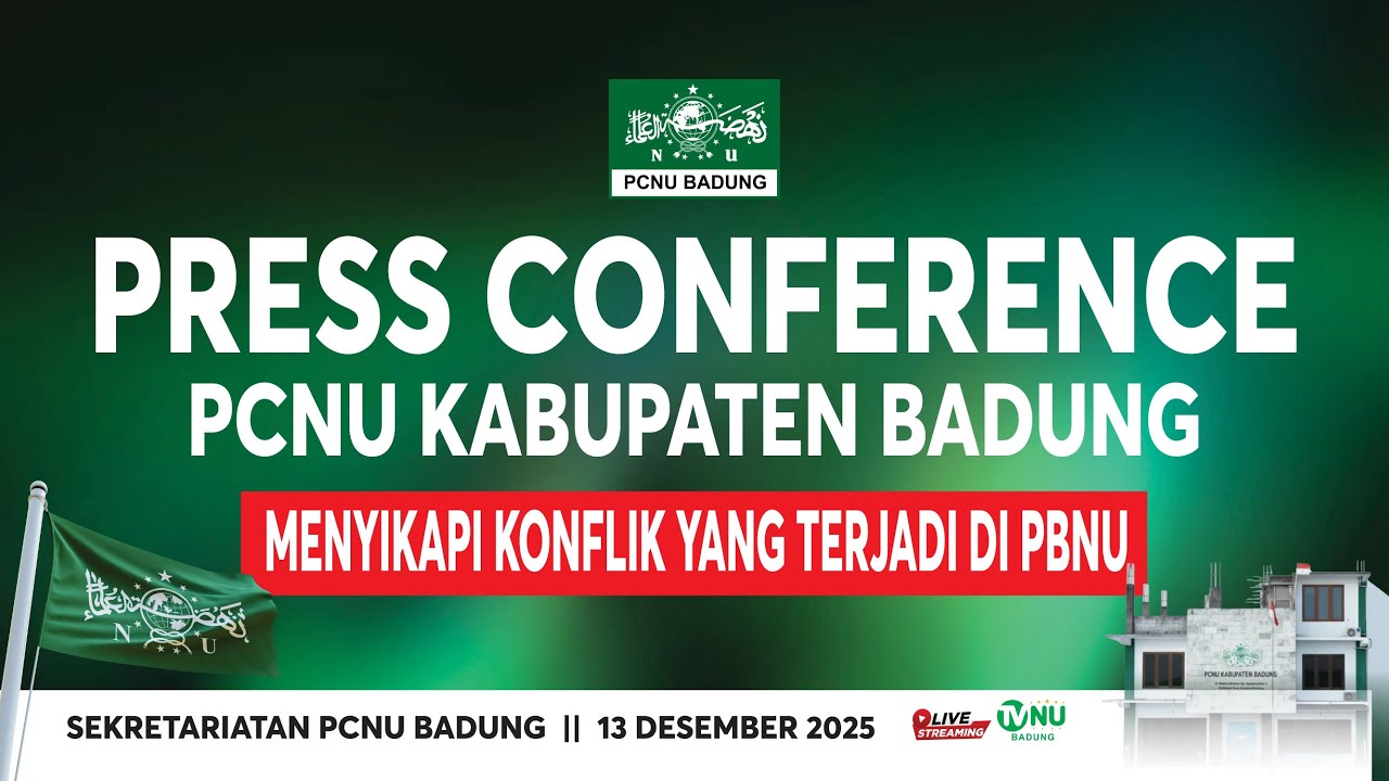 🔴 [ LIVE ] PRESS CONFERENCE PCNU KABUPATEN BADUNG - MENYIKAPI KONFLIK YANG TERJADI DI PBNU