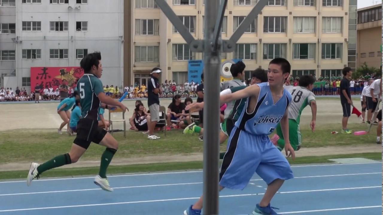 2016-6-7 岡崎城西高校体育祭 クラブ対抗リレー男子
