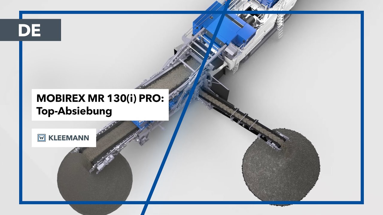 MOBIREX MR 130(i) PRO: vielseitig einsetzbar durch leistungsstarke Doppeldecker-Nachsiebeinheit