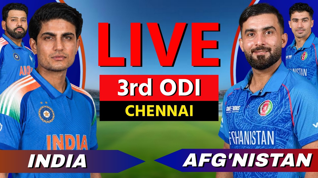 Live: IND vs AFG - 3rd ODI 2026 | Cricket Live Match Today Scores, Commentary, India vs Afghanistan