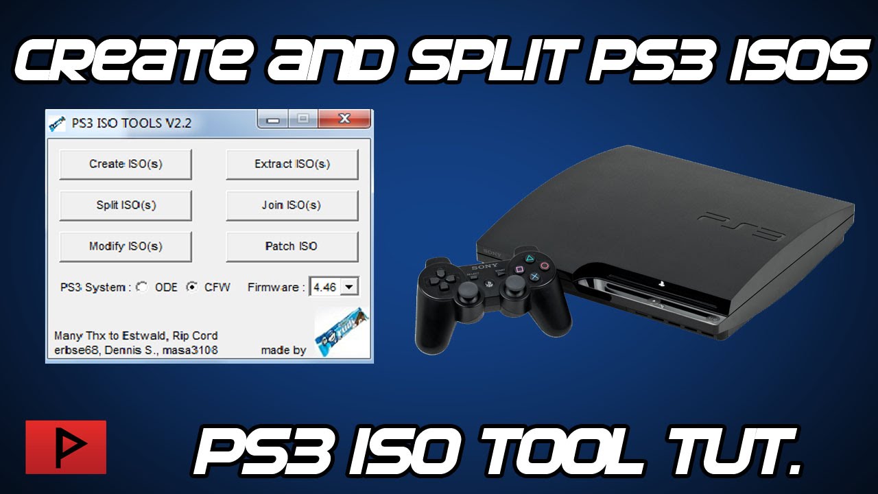 [Как] Создать и разделить файлы ISO для PS3 на ПК с помощью PS3 ISO Tools V2.2