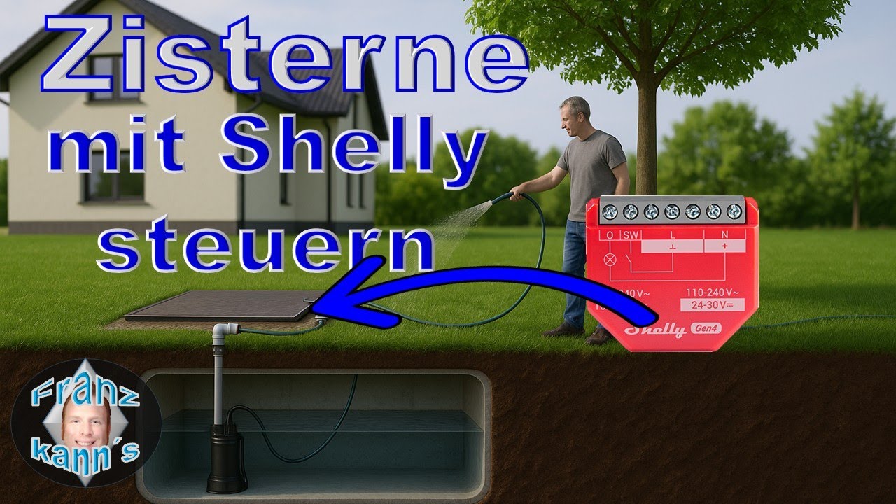 Zisterne mit Shelly steuern + Notentwässerung