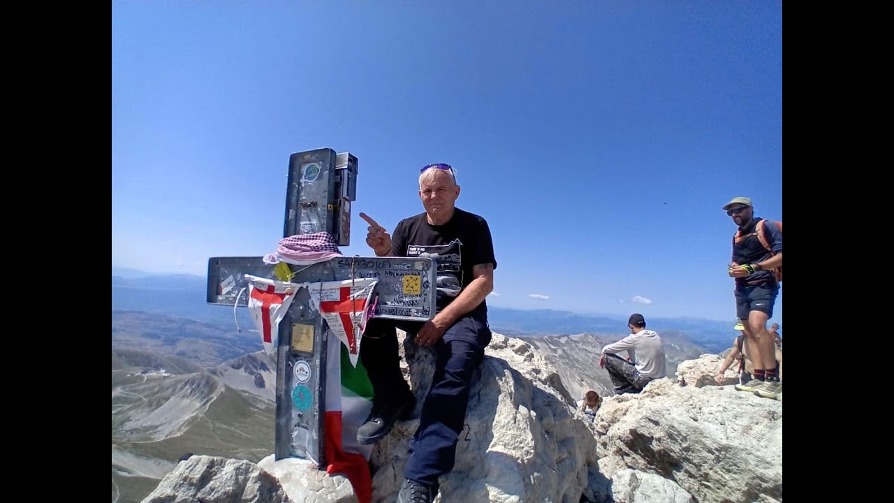 Corno Grande Cima occidentale la via normale, arrampicata finale