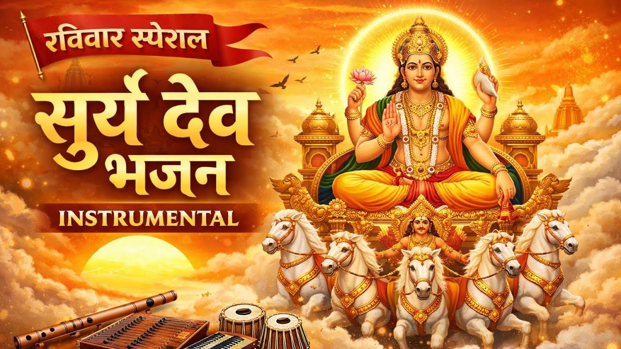 Ravivar Special Surya Dev Bhajan Instrumental 🌞 | Positive Energy Meditation Music