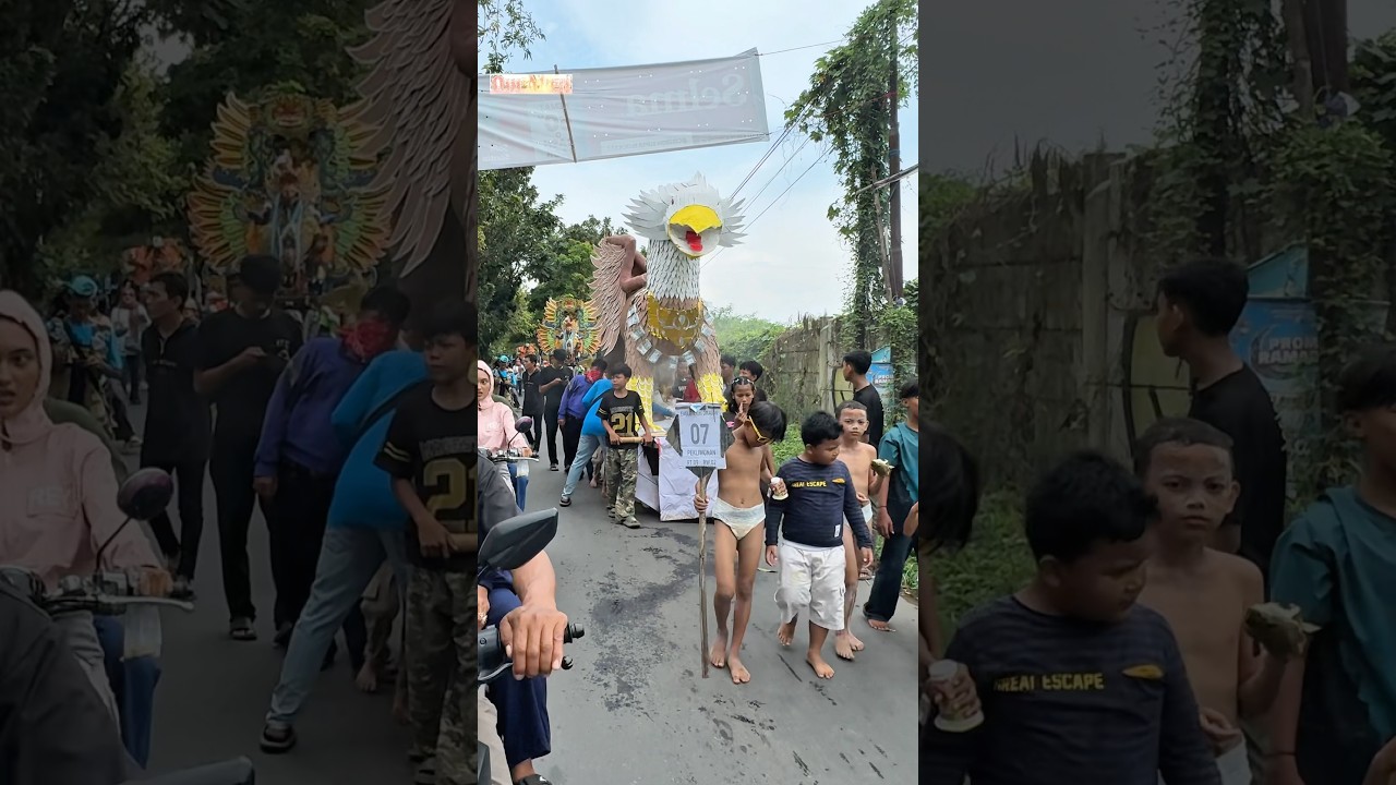 BURUNG BESAR FULL arak arakan Khitanan Masal Desa KEDUNGDAWA 2025 Kedawung #ogohogoh #karnavallucu