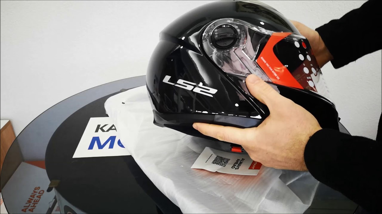 LS2 FF 361 Guroni Parlak Siyah Kask Tanıtım