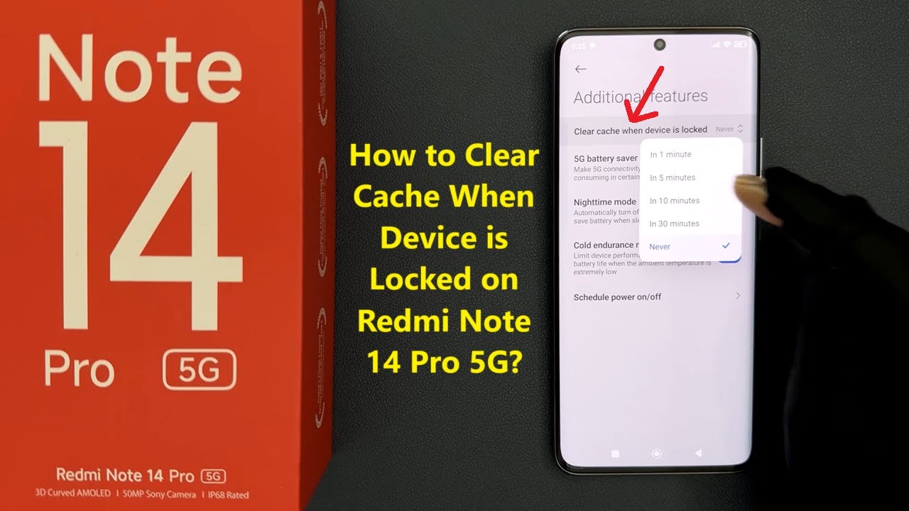 How to Clear Cache When Device is Locked on Redmi Note 14 Pro 5G?