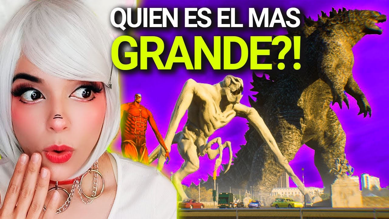 Reaccionando a TAMAÑOS DE MONSTRUOS Vistos en PRIMERA PERSONA👀💥
