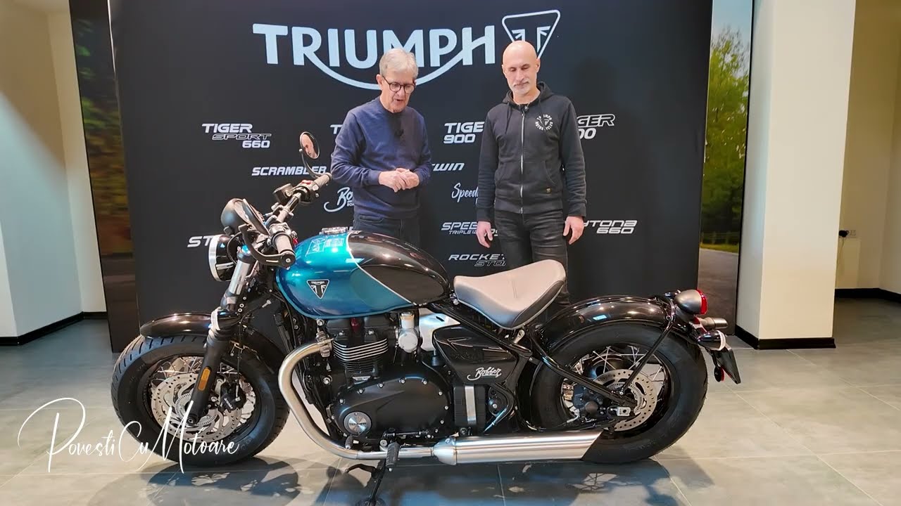 Noul Triumph Bonneville Bobber 2026 a ajuns la magazinul Triumph București