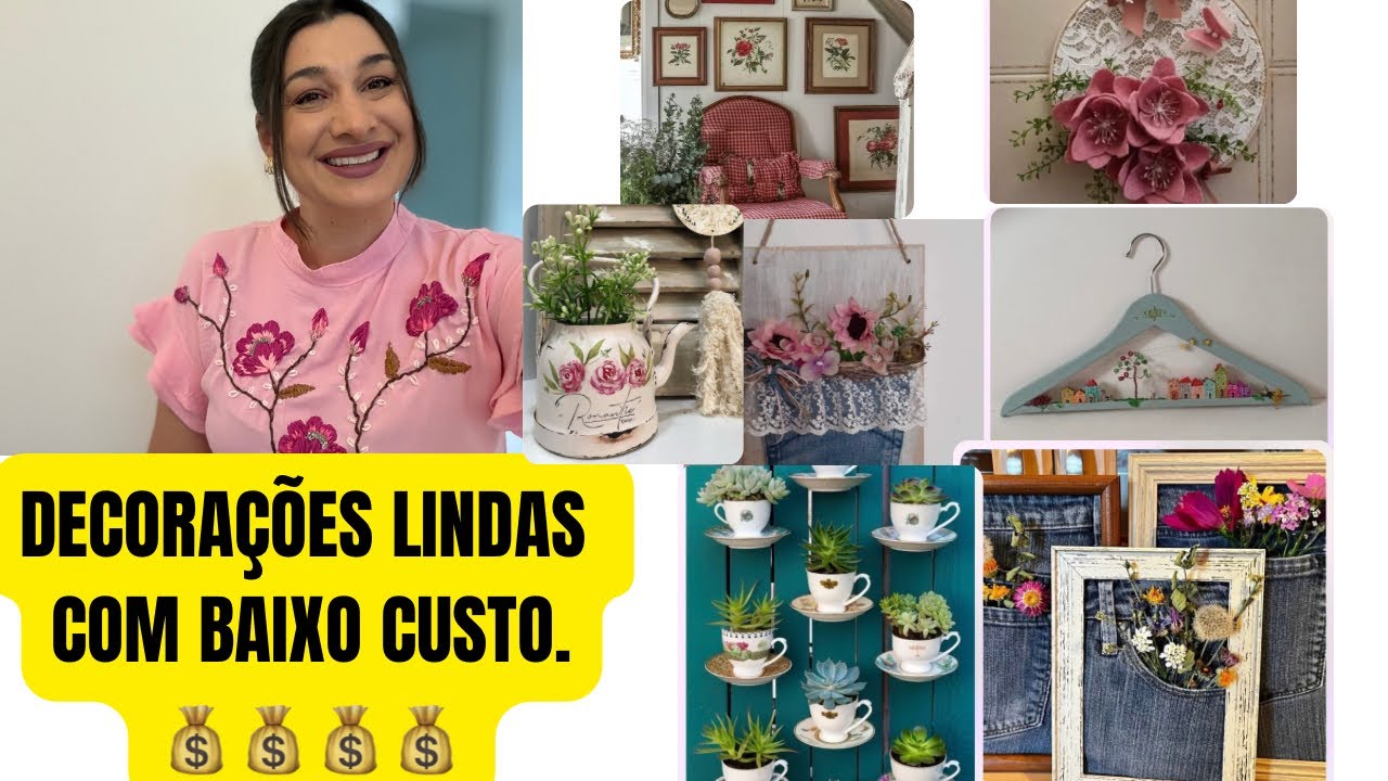 Decorações lindas com baixo custo. 💰💰💰