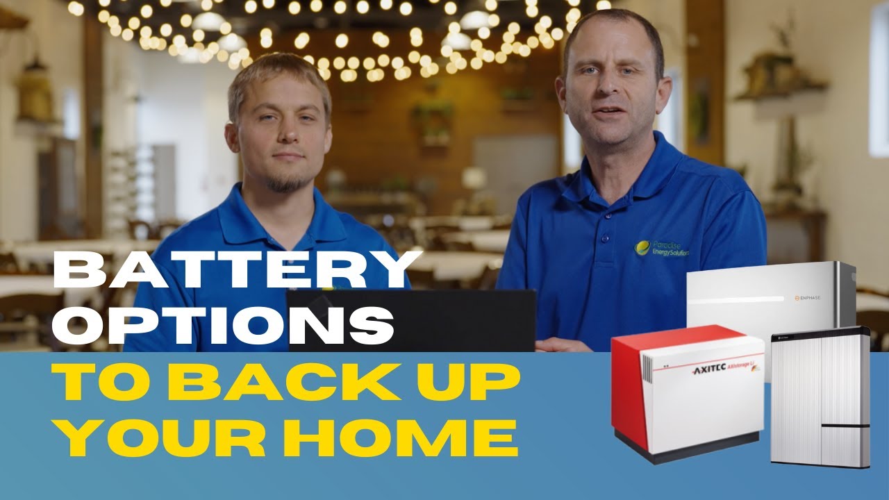 Solar Batteries: Three Options to Backup your Home