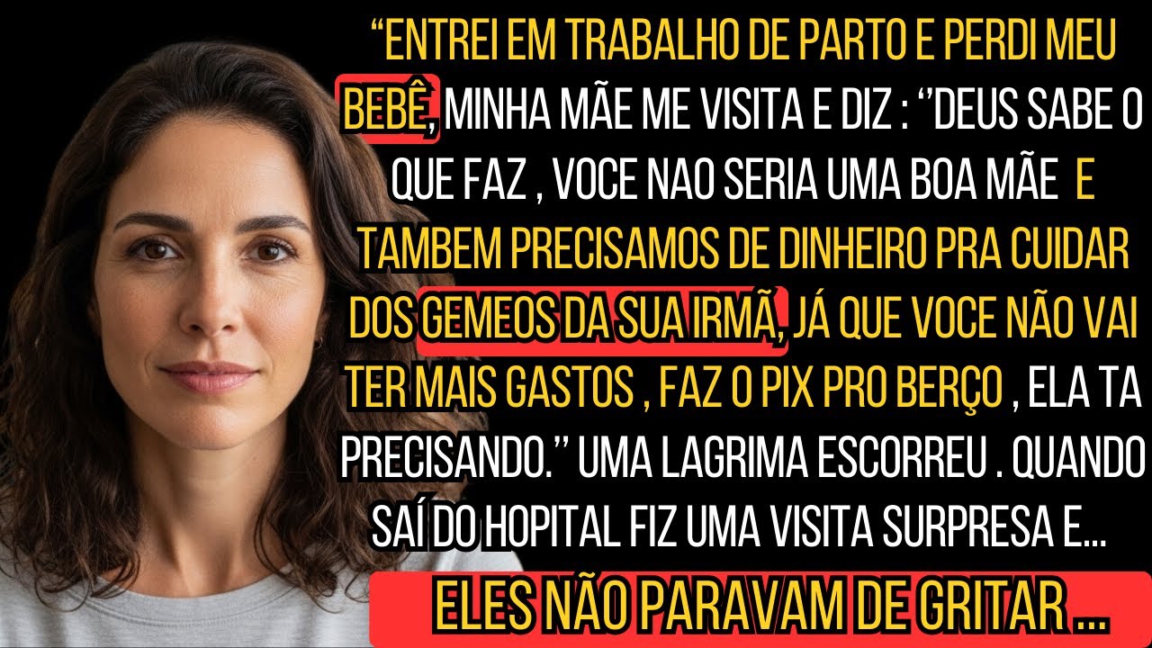 FIZ ELA SE ARREPENDER DE FALAR QUE DEUS TIROU MEU FILHO PORQUE EU NÃO SERIA UMA BOA MÃE