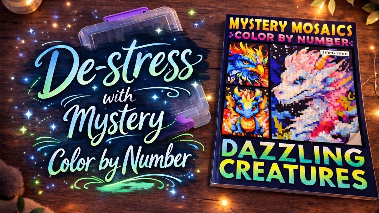 ASMR  De-stress with Mystery Color by Number | Soft Sounds | Soft Spoken