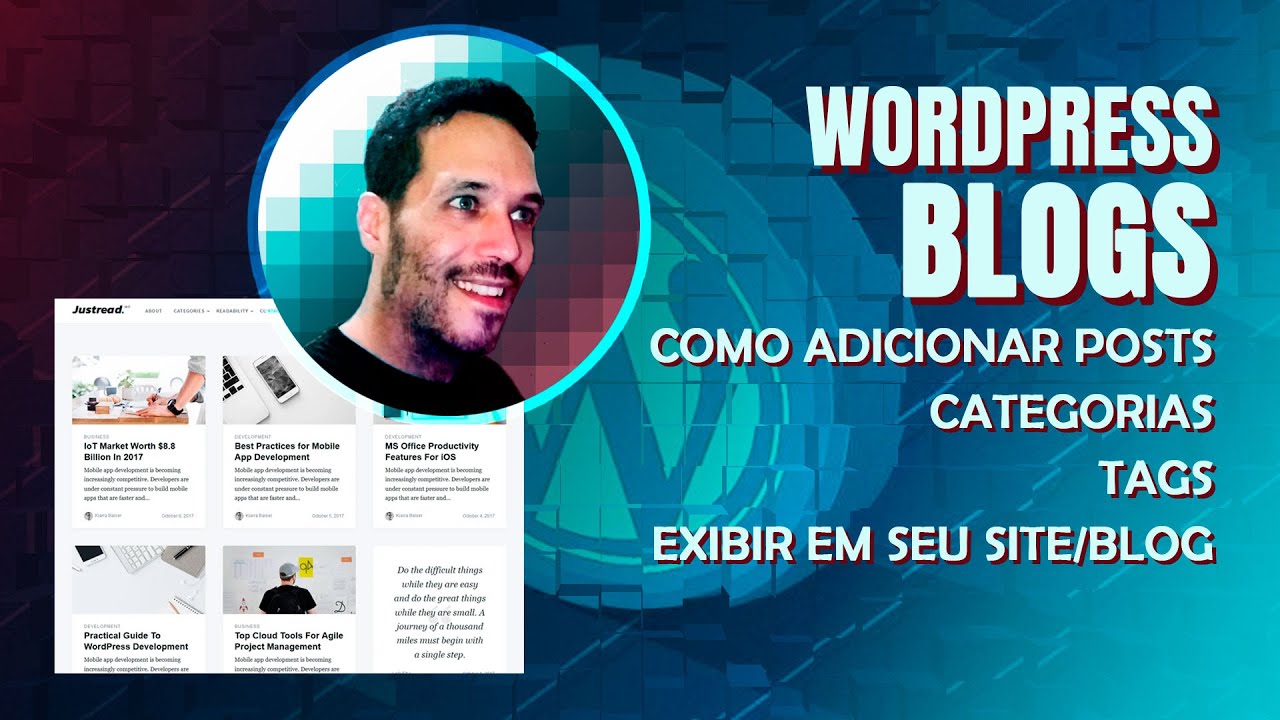 Blog Wordpress - como adicionar posts, categorias, tags e exibir isso no blog
