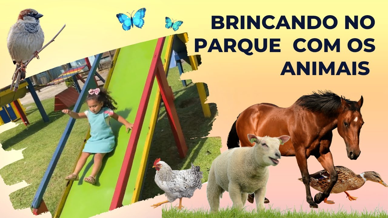 BRINCANDO NO PARQUE COM OS ANIMAIS