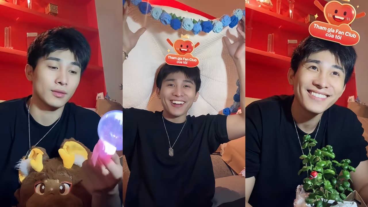 [liveTT] Sơn K bóc quà fanmeeting, đang nói chuyện mà mắc lấy vợ