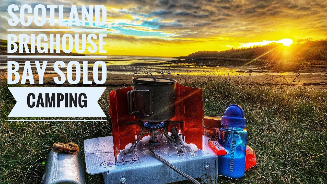 Brighouse Bay,SOLO Camping on Beach SCOTLAND #scotland