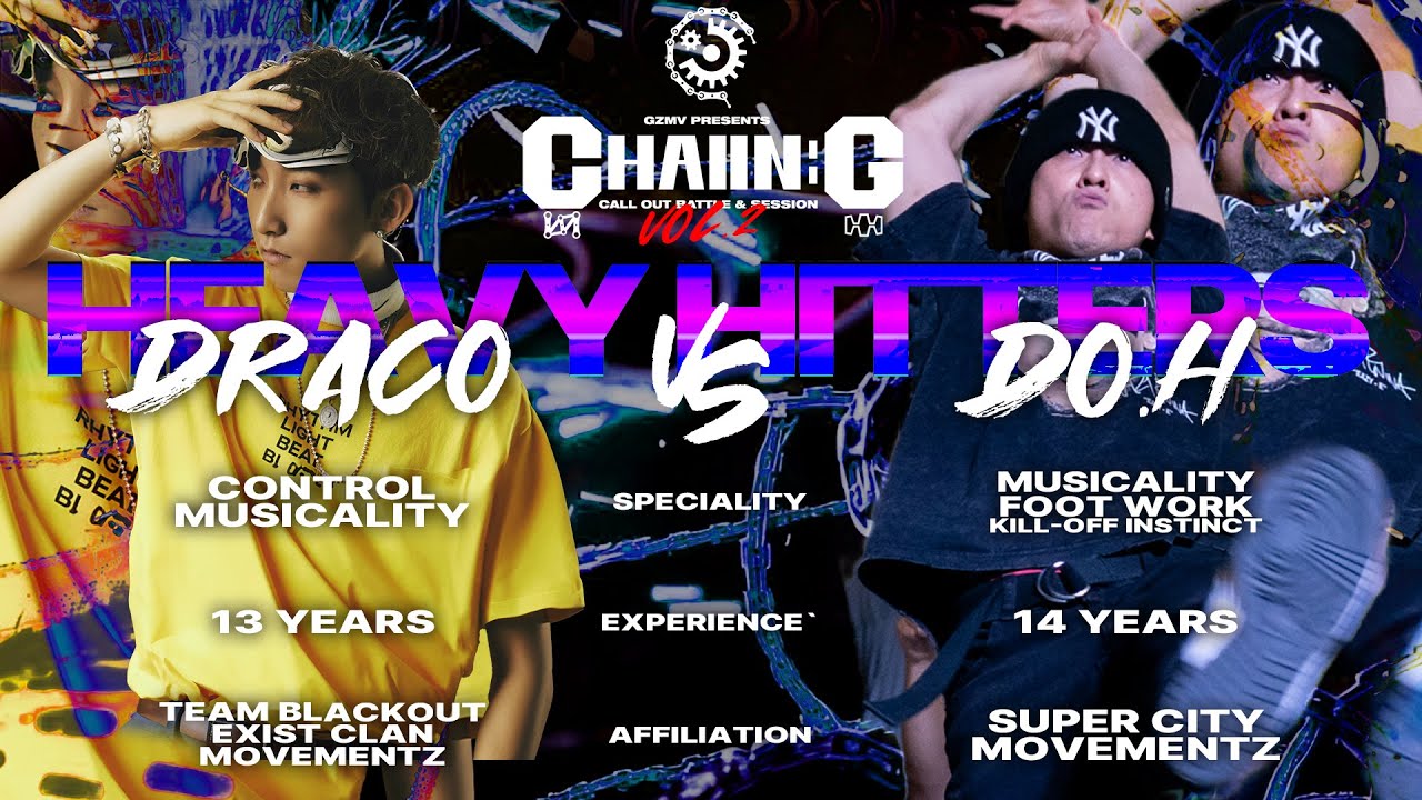 [CHAIIN:G] DRACO VS DO.H : HEAVY HITTERS : KRUMP DANCE BATTLE