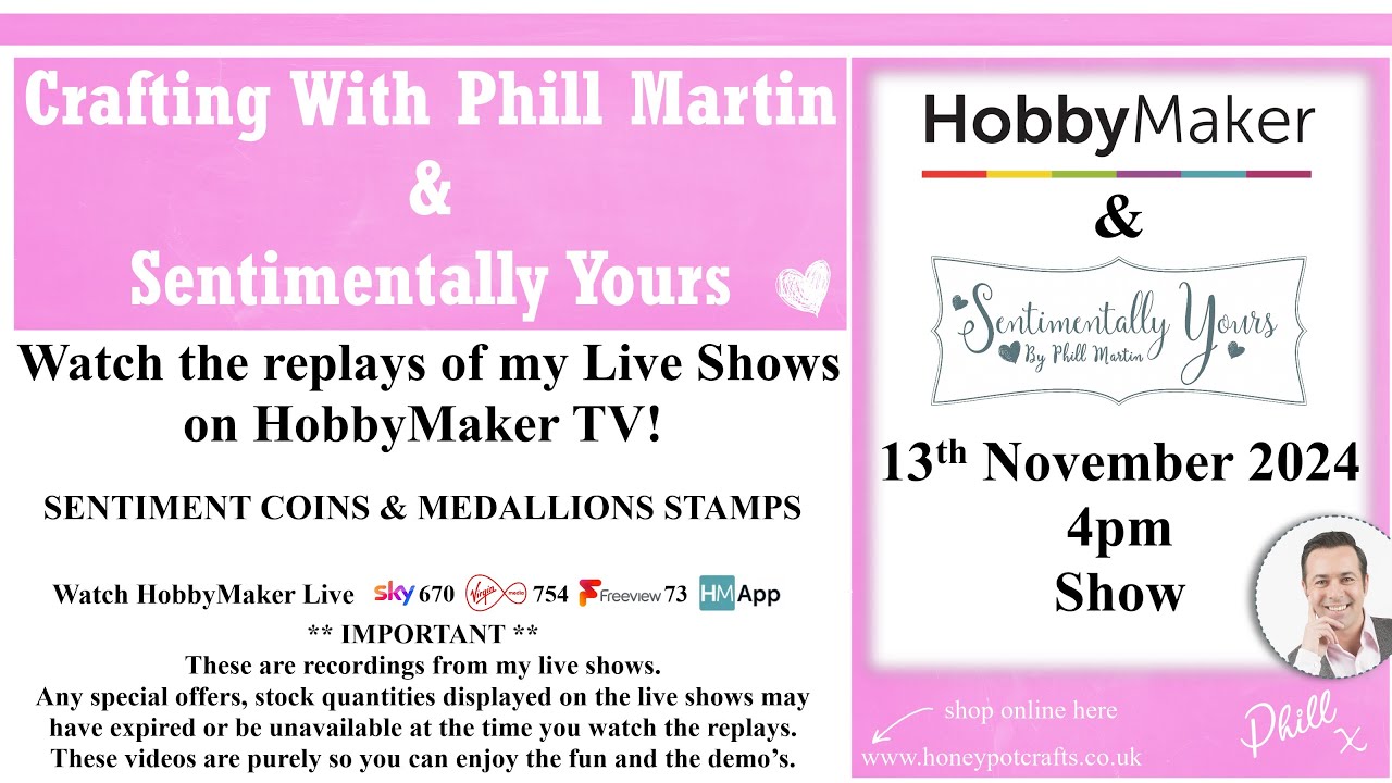 Sentiment Coins & Medallion Wraps Stamps 4pm Show On Hobby Maker - 13.11.24