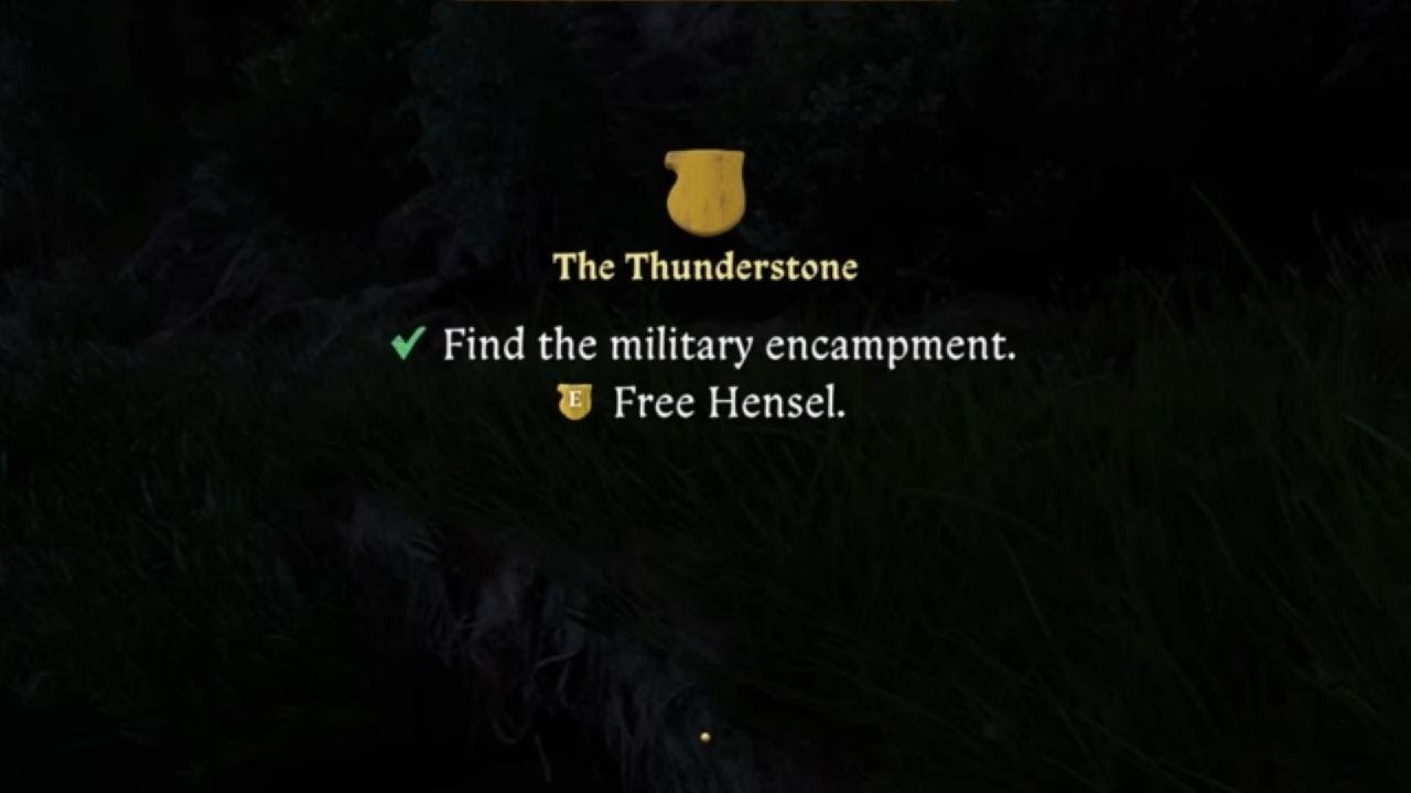KINGDOM Come Deliverance 2 - The Thunderstone: Найдите военный лагерь и освободите Хенсела.