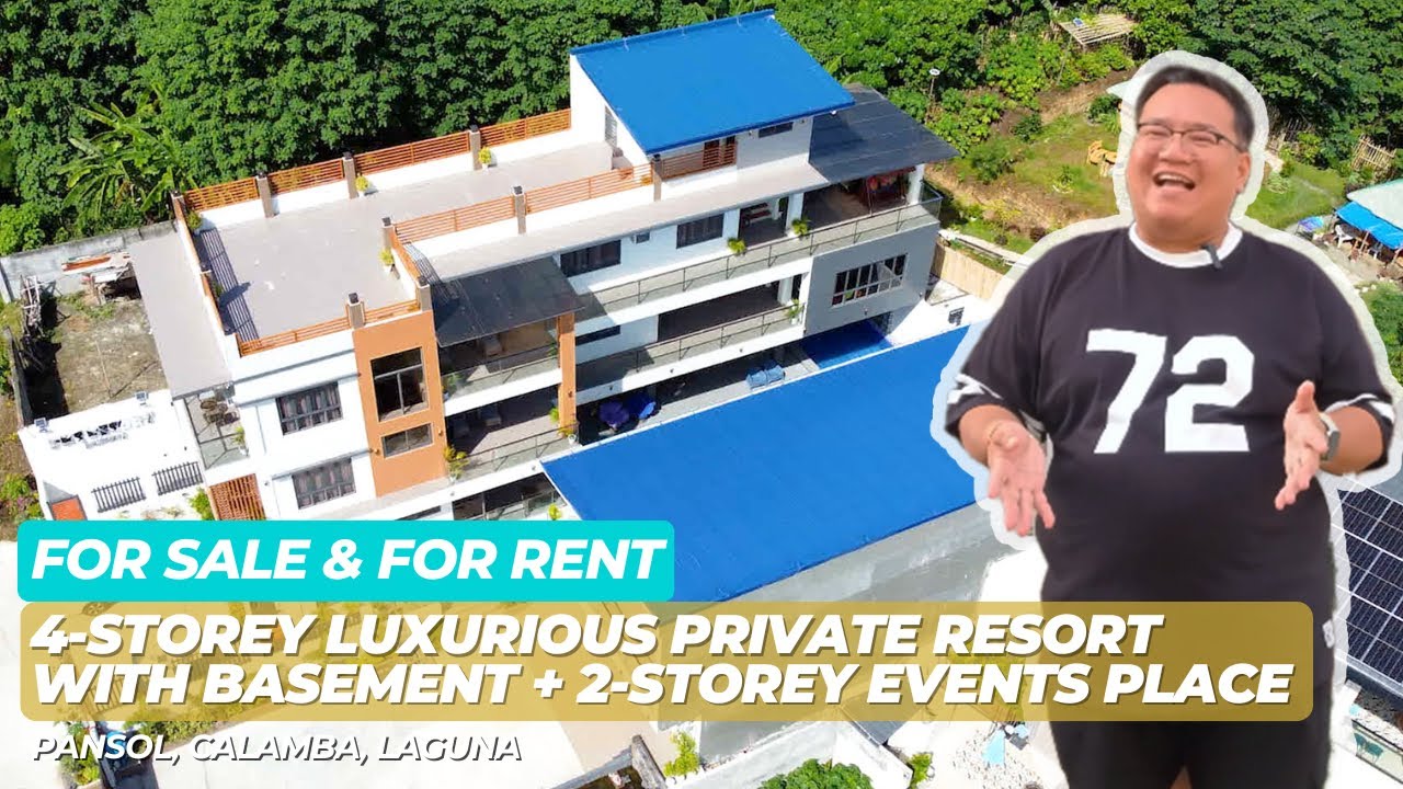 4-STOREY LUXURIOUS PRIVATE RESORT W/ BASEMENT + 2-STOREY EVENTS PLACE | FOR SALE OR RENT LAGUNA