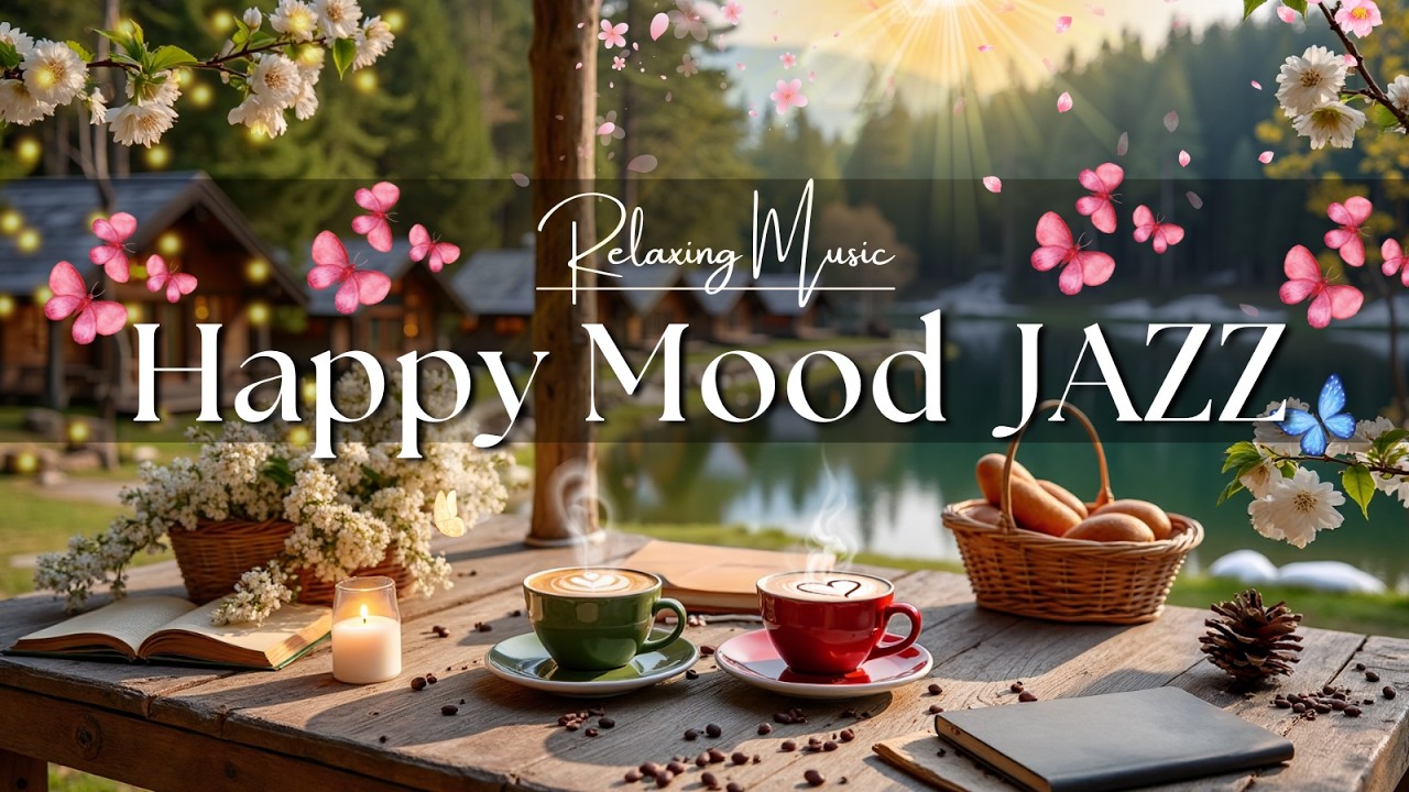 Happy Mood Coffee Jazz ☕ Positive Jazz Music & Soft Spring Bossa Nova Instrumental to Start the Day