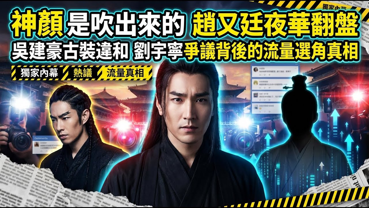 「神顏」是吹出來的？趙又廷夜華翻盤、吳建豪古裝違和、劉宇寧爭議背後的流量選角真相