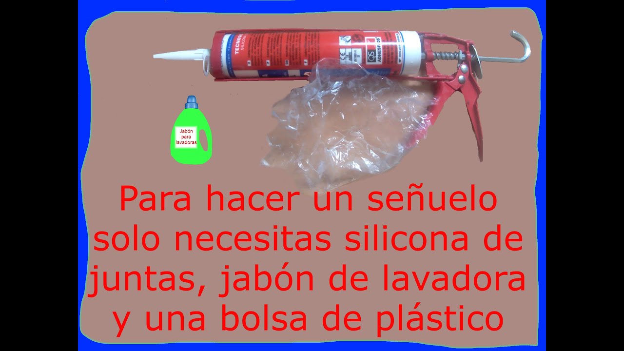Con poco Dinero hazte tu Señuelos con silicona para juntas